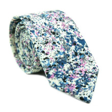 La corbata de algodón flaca de encargo de las nuevas llegadas 2018 de la impresión floral de los hombres